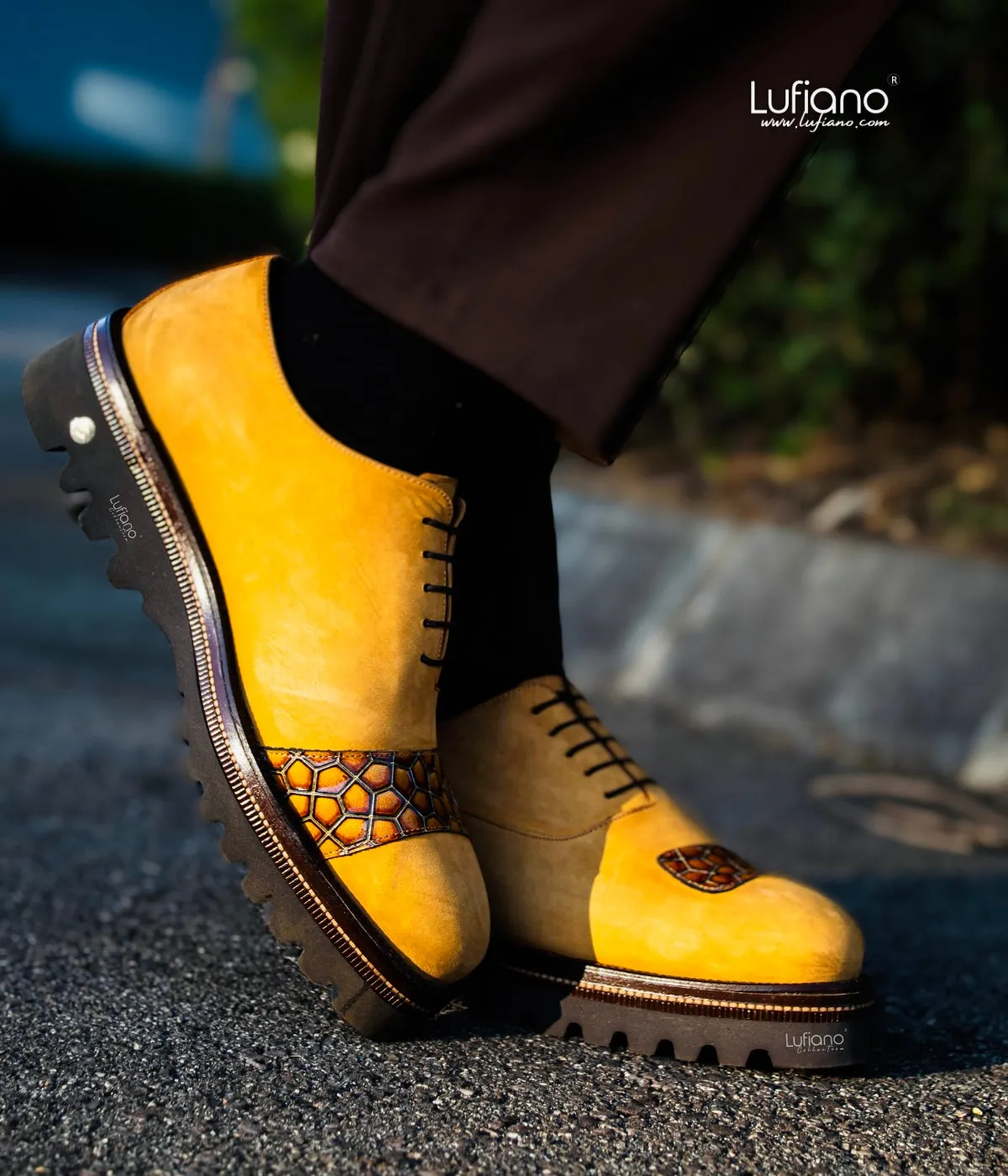 198  Lufiano Lace Up: Rust