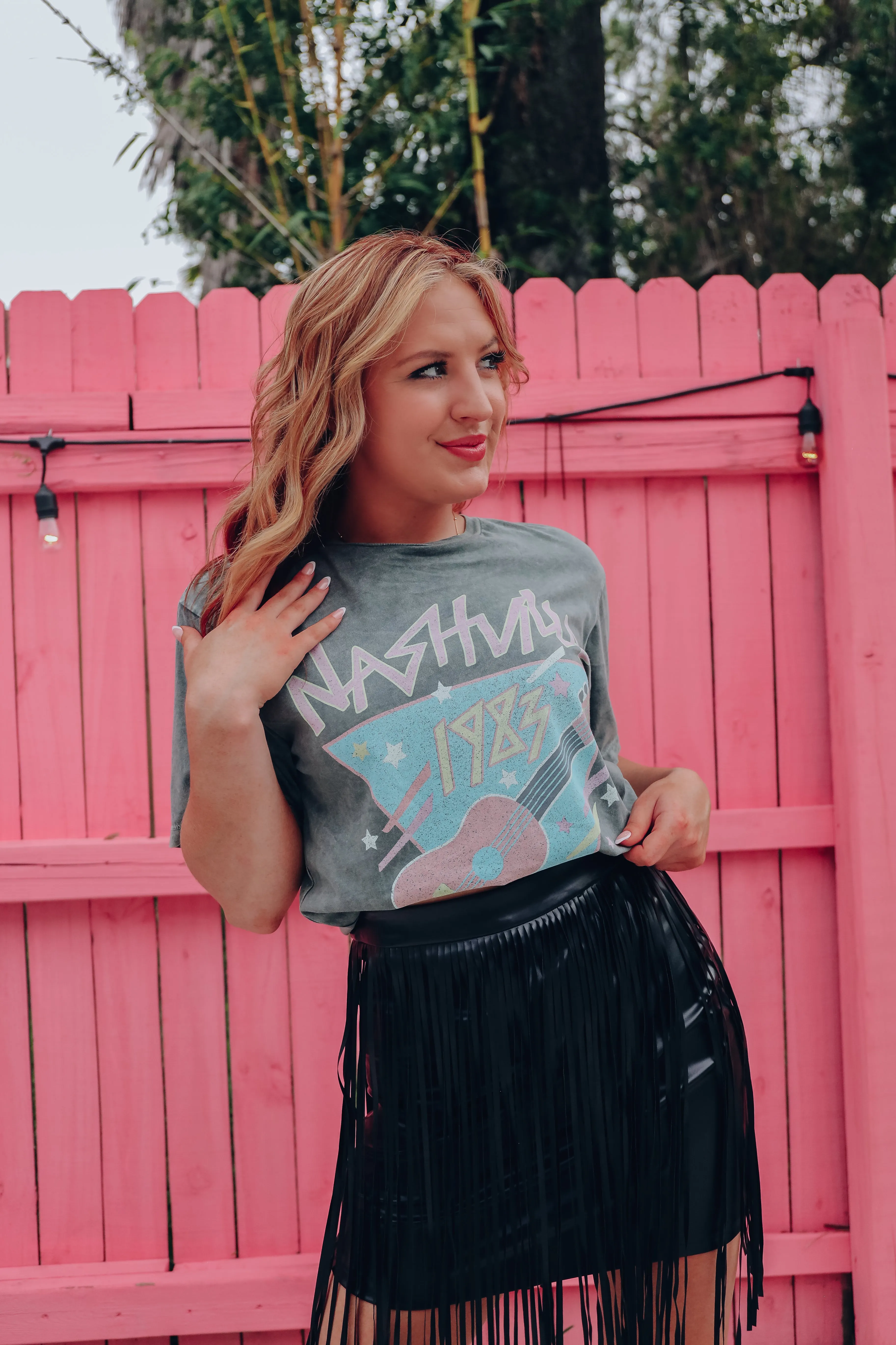 1983 Music City Graphic Tee - Grey