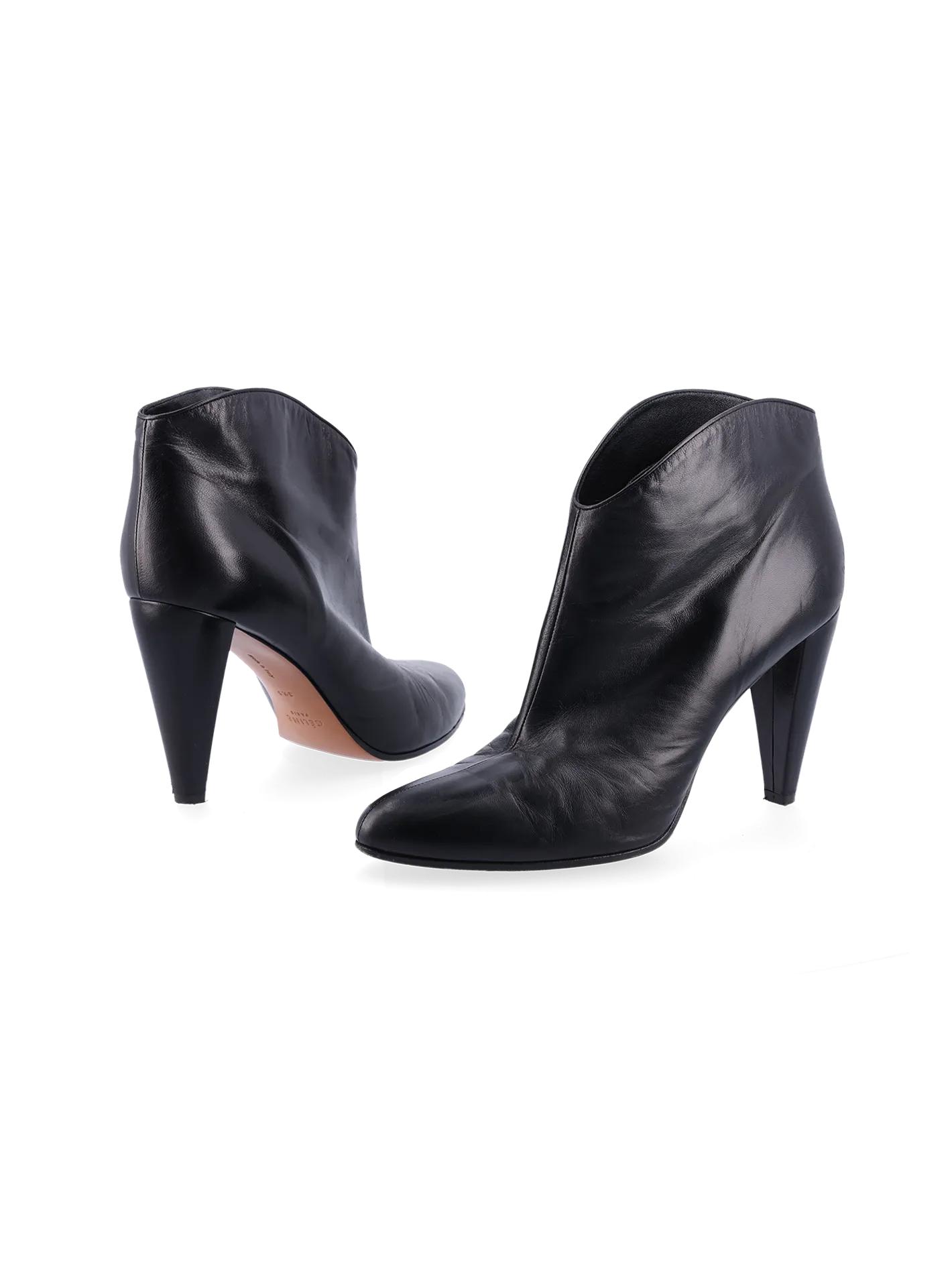 90mm leather ankle boots