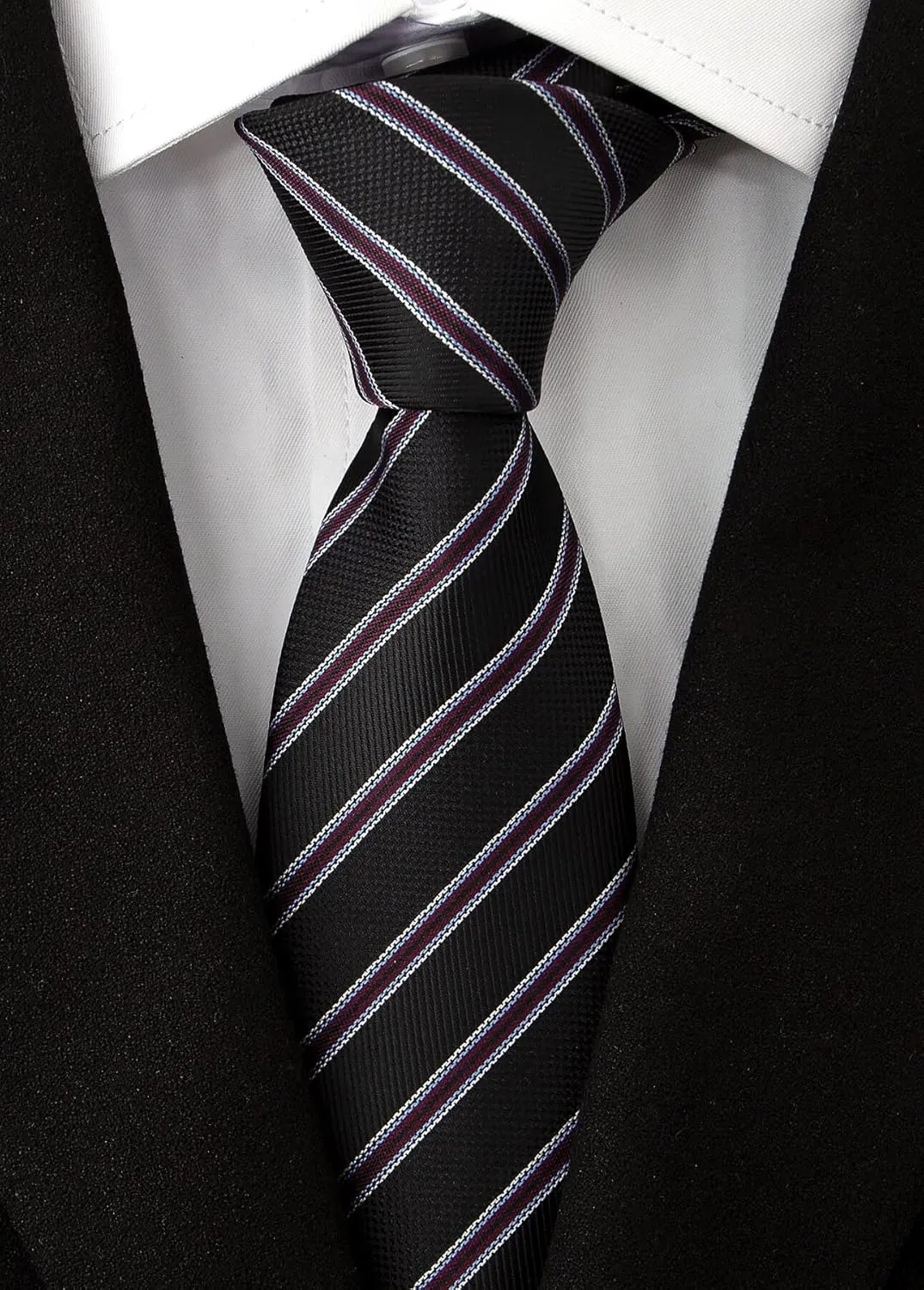 Adulove Extra Long Ties for Men Big and Tall Neckties Woven Jacquard Classic Neck Tie Business Wedding