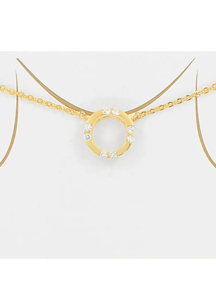 Alex Circle Charm Necklace
