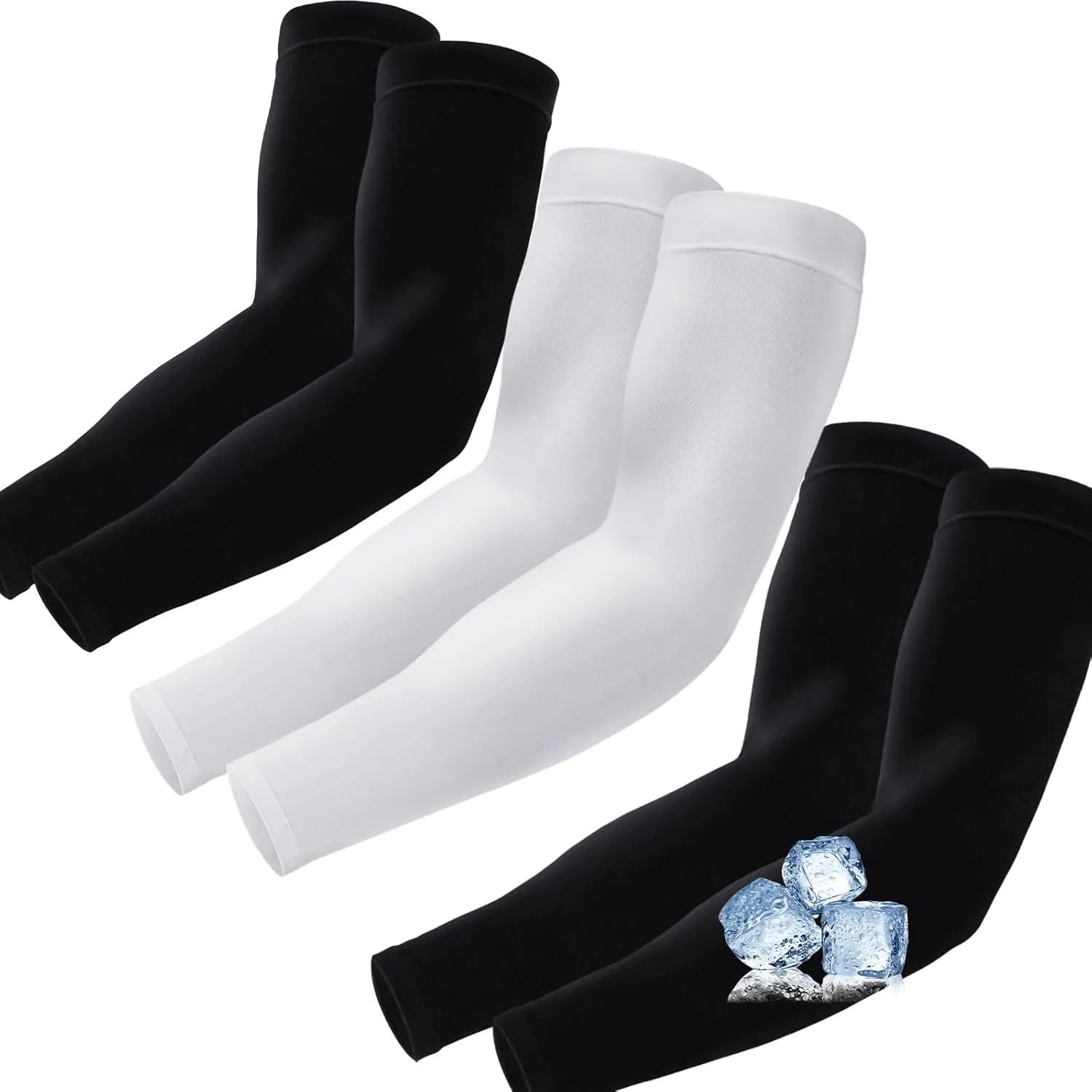 Arm Sleeves Cooling Sports Sleeve Arm Compression Sleeve UV Sun Protection UPF 50 Tattoo Cover Up for Outdoor