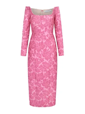 Birch pink rose floral dress