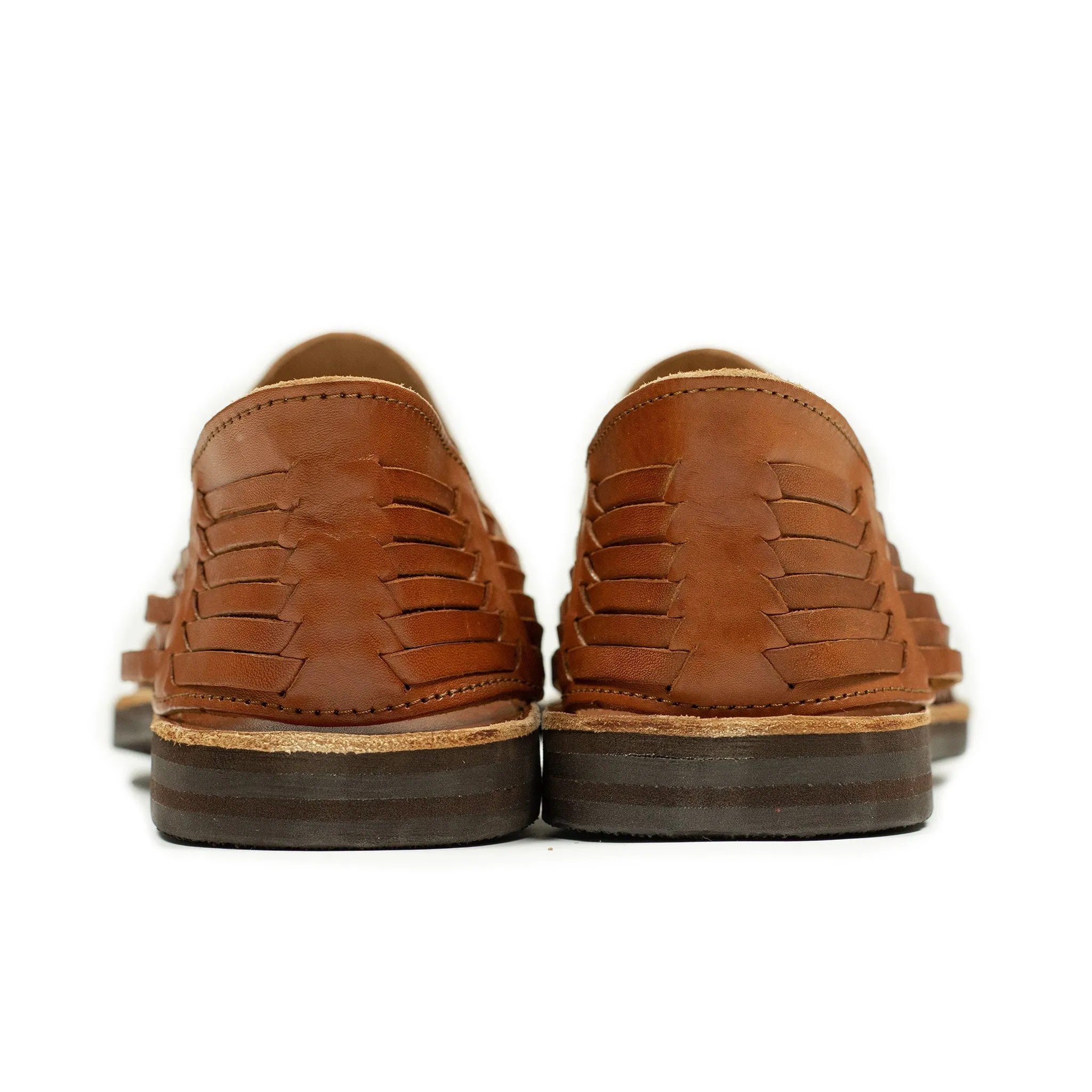 Chamula Rio Grande huaraches in caramel brown leather (restock)