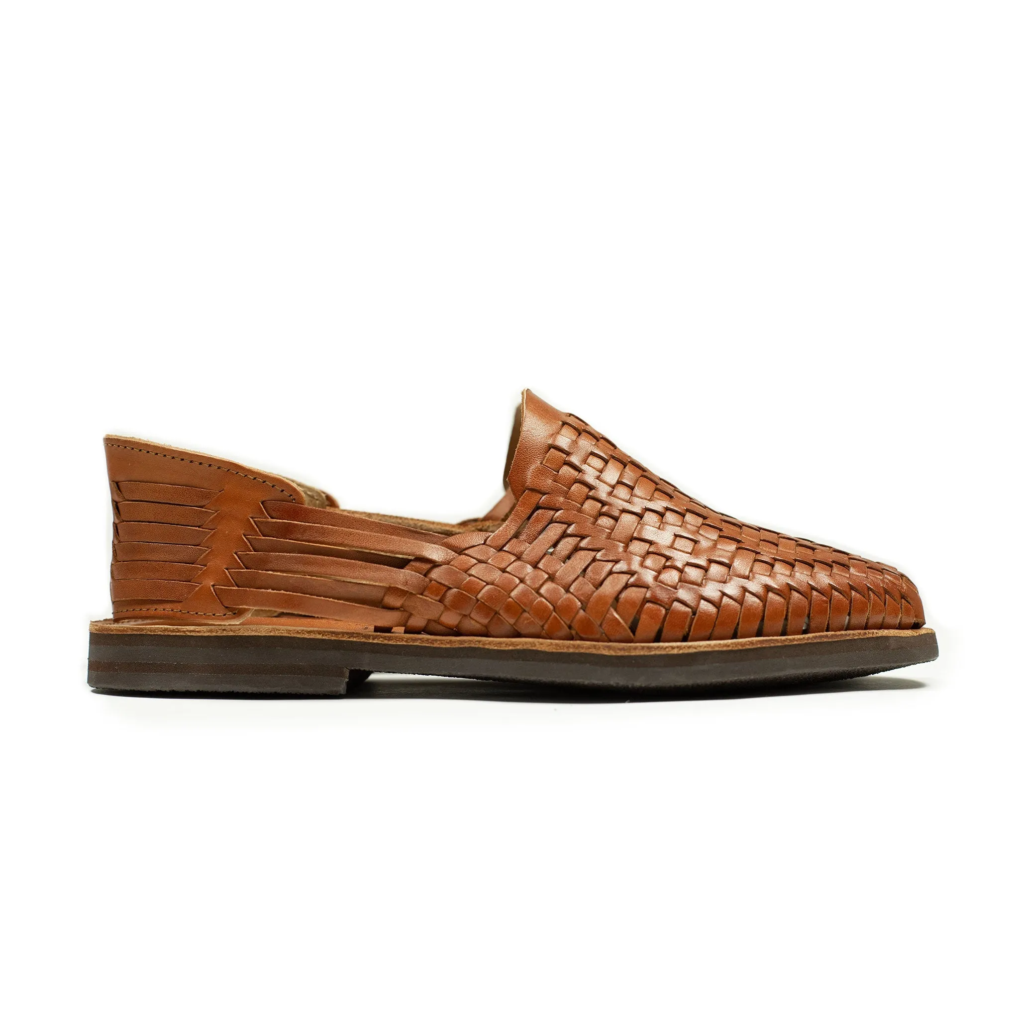 Chamula Rio Grande huaraches in caramel brown leather (restock)