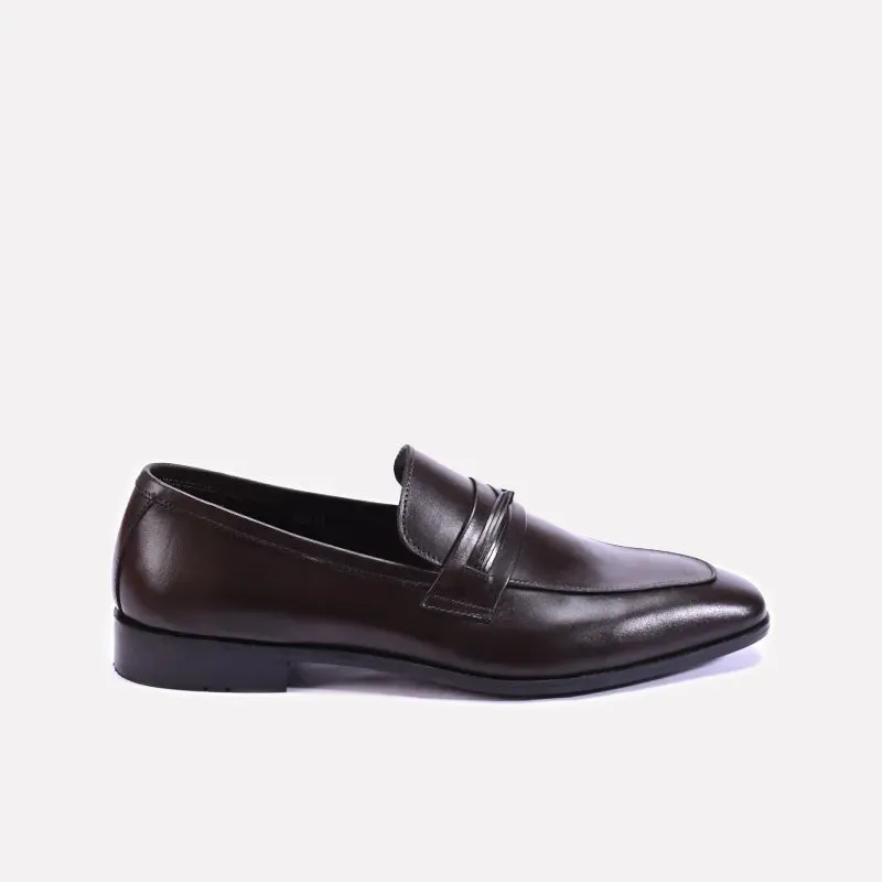 Clarendon Brown Formal Slip On Shoes 0111283
