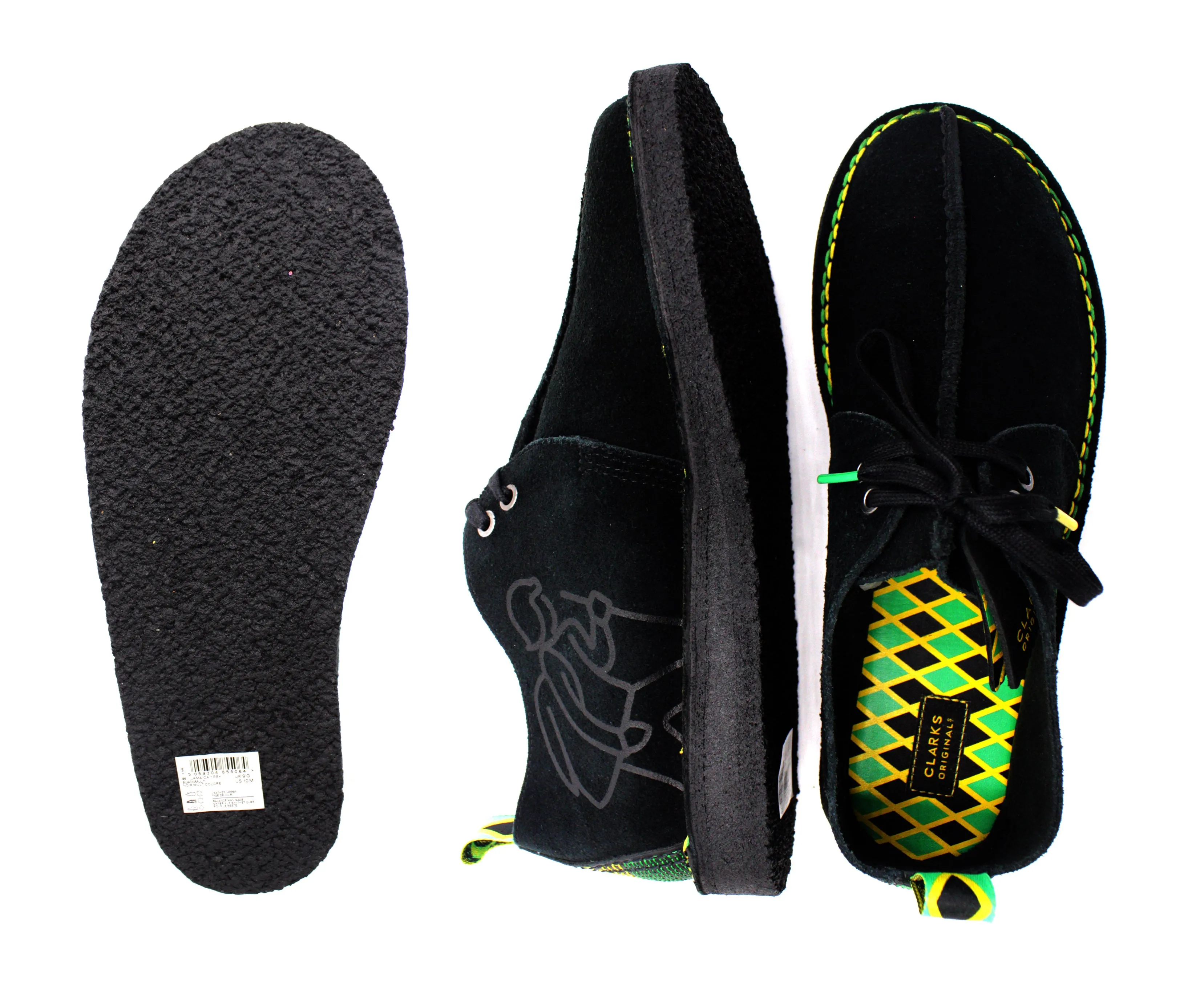 CLARKS OF ENGLAND,Z---SHOES-DESRT TK JMC058-BLACK
