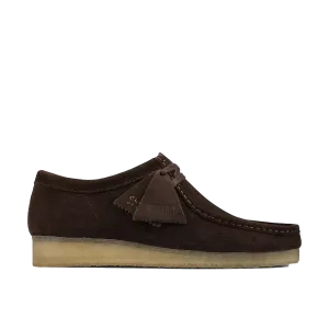 Clarks Wallabee Shoe - Dark Brown Suede