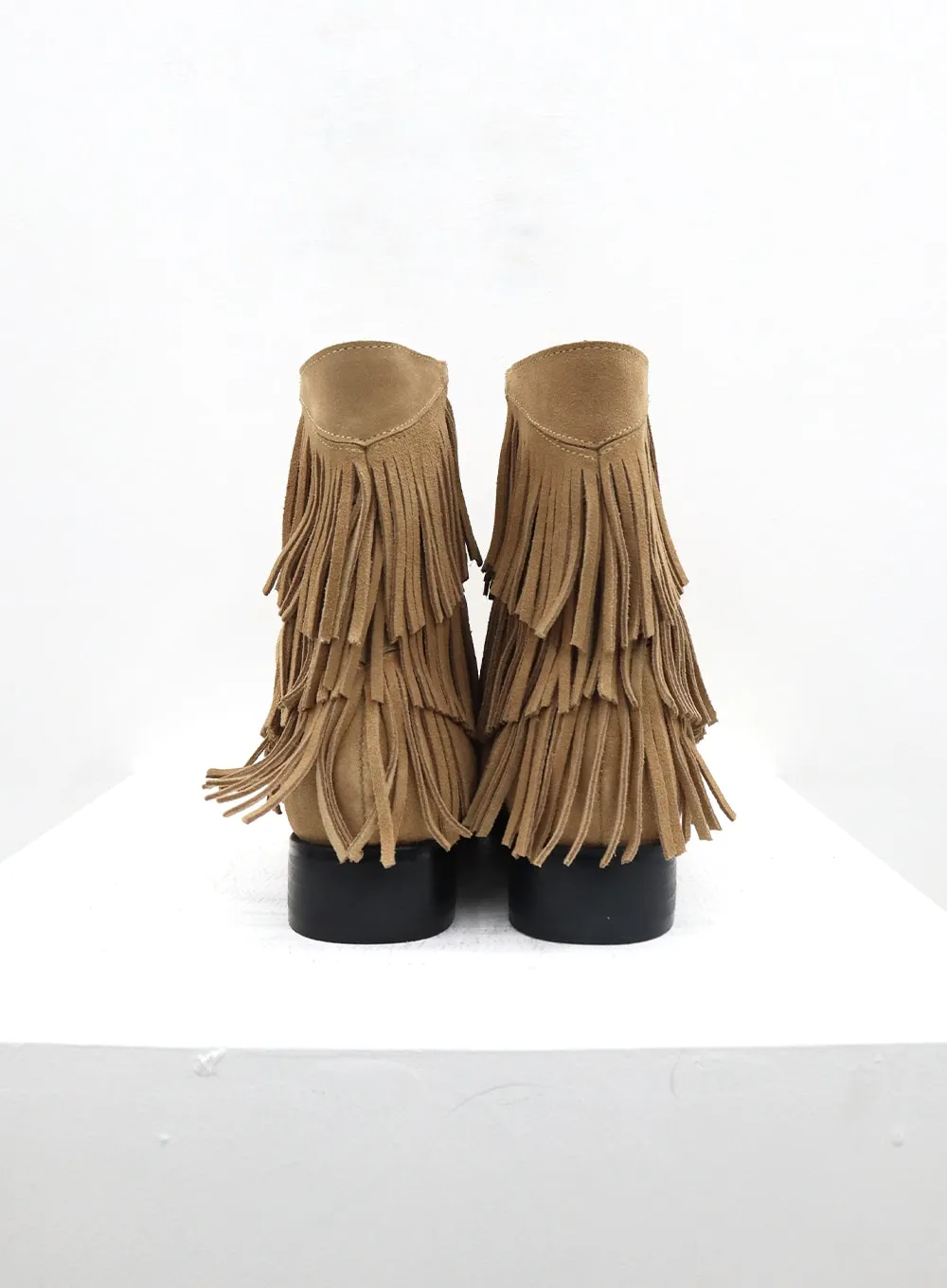 Fringe Ankle Boots CM315