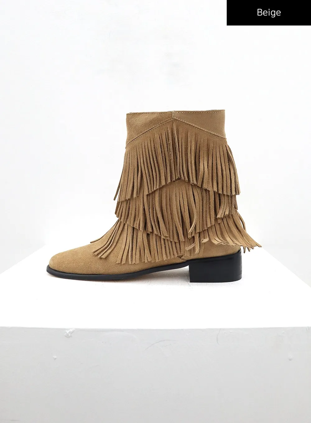 Fringe Ankle Boots CM315