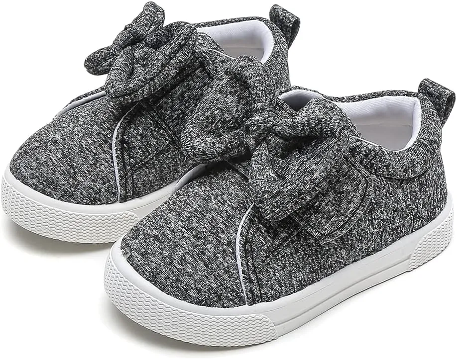 Girls Sneakers Kids High Top Casual Canvas Shoes with Hook & Loop Closure Gradient Color Pinky Heart