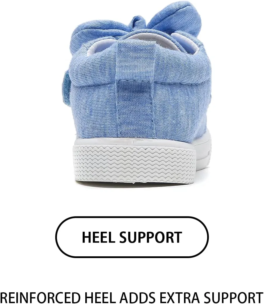 Girls Sneakers Kids High Top Casual Canvas Shoes with Hook & Loop Closure Gradient Color Pinky Heart