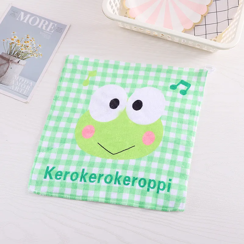 Hand Towel 32x32cm Hello Kitty My Melody Kuromi Cinnamoroll Pompompurin KeroKeroKeroppi Pochacco Little Twin Stars Bad Badtz Maru