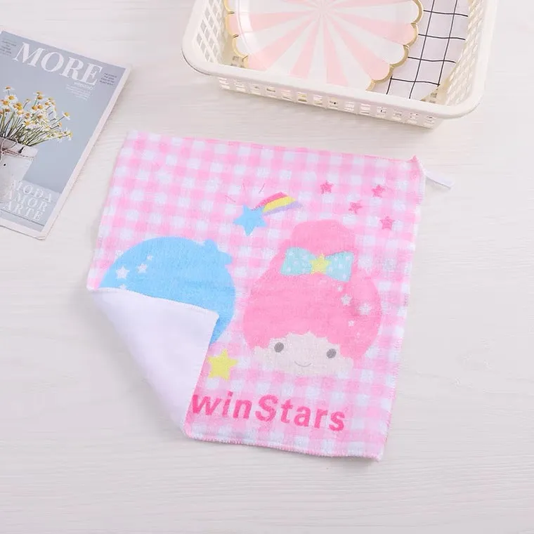 Hand Towel 32x32cm Hello Kitty My Melody Kuromi Cinnamoroll Pompompurin KeroKeroKeroppi Pochacco Little Twin Stars Bad Badtz Maru