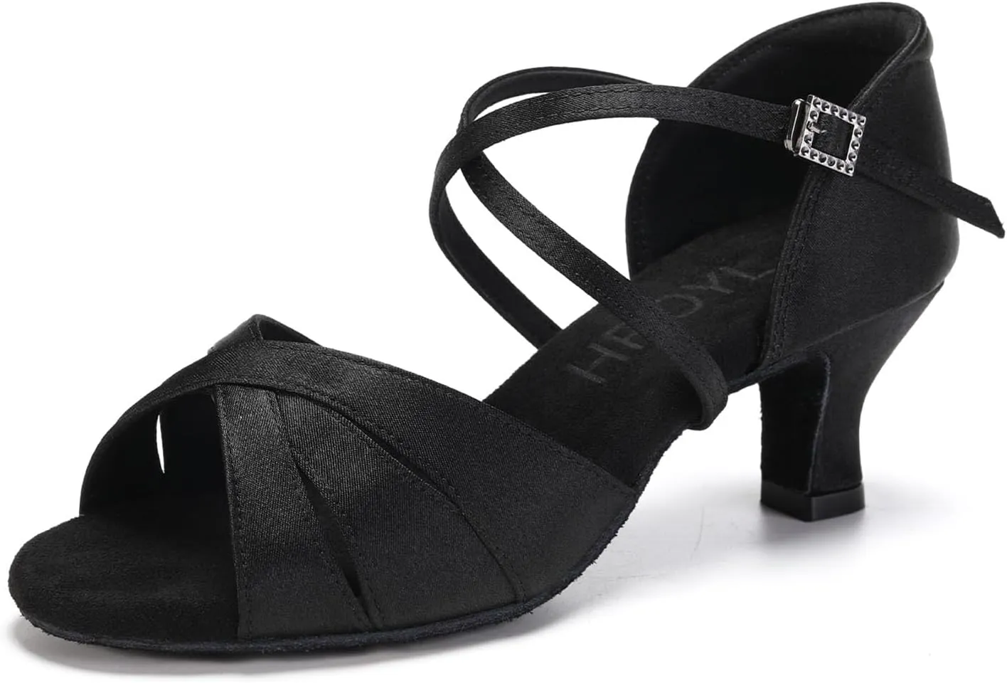 HROYL Women Latin Dance Shoes Professional Practice Performance Ballroom Salsa Dancing Shoes