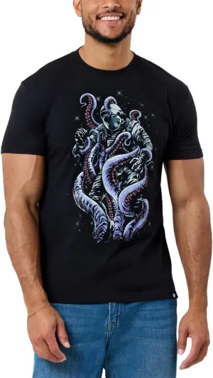 INTO THE AM Graphic Tees for Men S - 4XL Premium Short Sleeve Colorful T-Shirts Trippy Space Designs