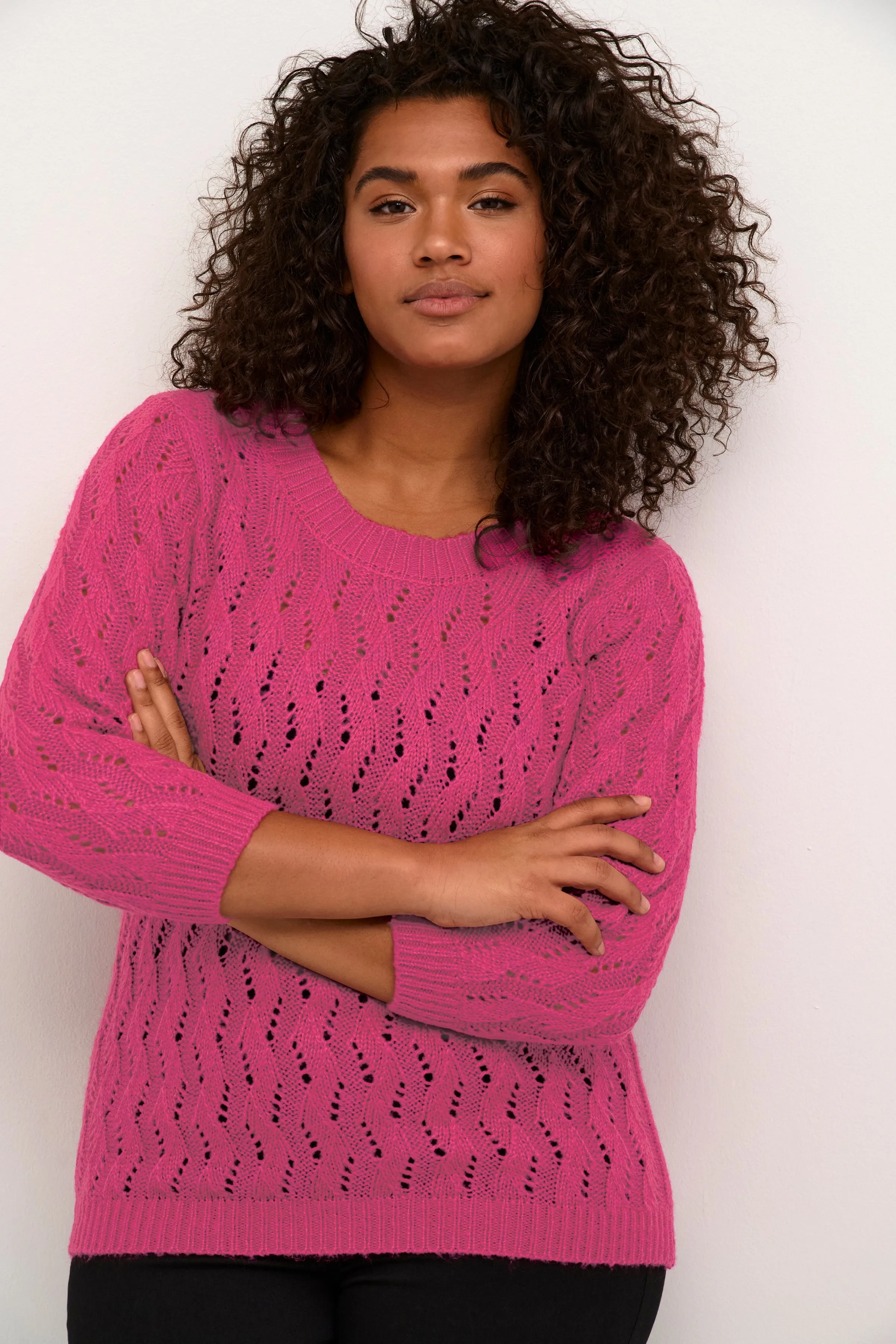 Kaffe Curve Lana Knit in Pink