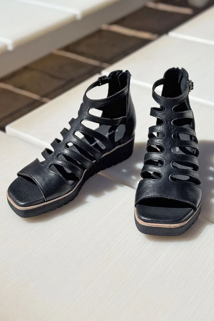 Kodzo Black Leather Sandals
