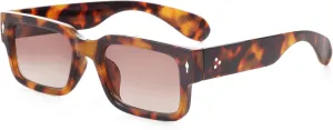 Kursan Square Thick Frame Black Sunglasses for Men Women Trendy Rectangle Sun Glasses Shades UV400 Protection