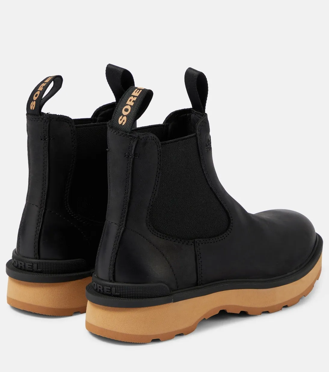 Leather Chelsea boots hi-line Sorel, black