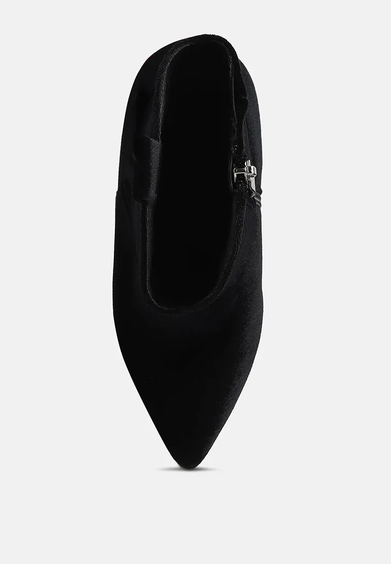 NAT-LOVE Black Velvet Cow Girl boot