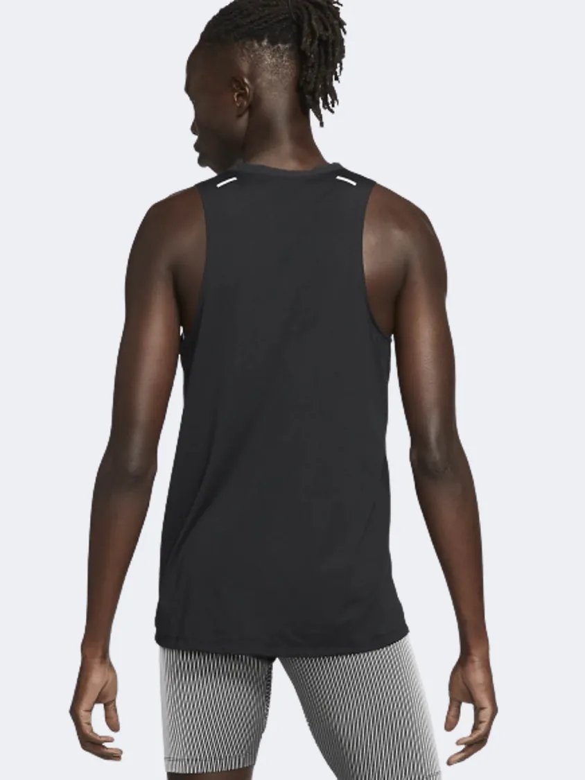 Nike Dri-Fit Rise 365 Men Running Tank Black/Silver
