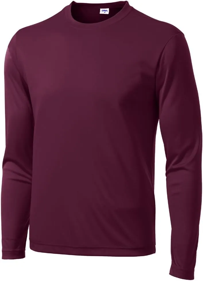 Opna Men's Long Sleeve Moisture Wicking Athletic Shirts