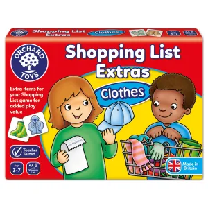 Orchard Toys Shopping List Extras Clothes Game
