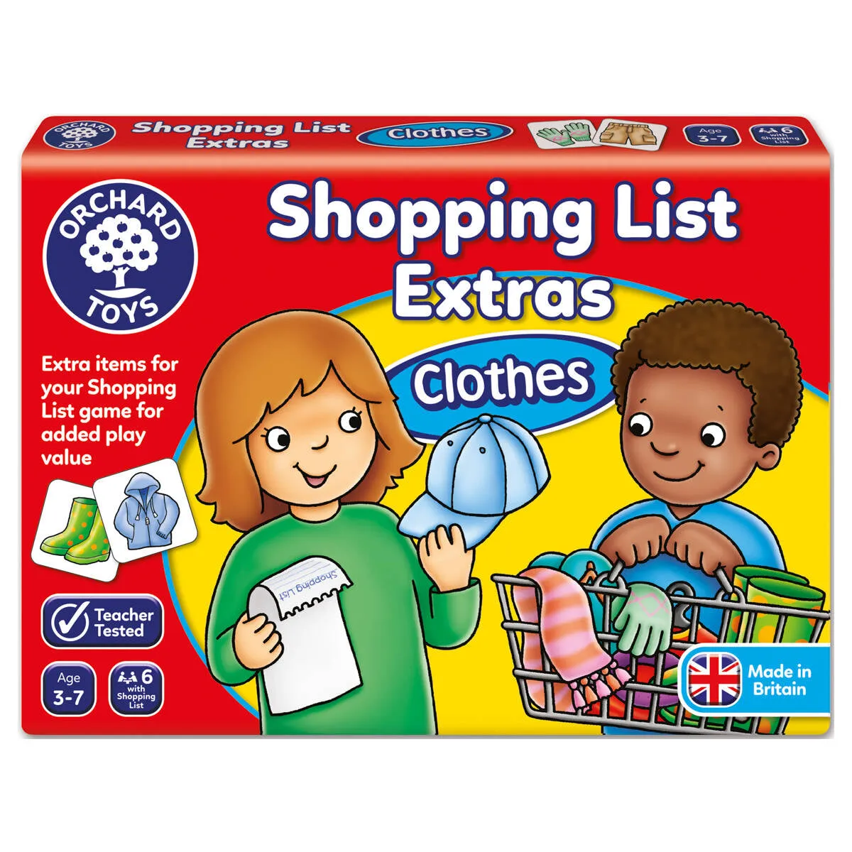 Orchard Toys Shopping List Extras Clothes Game