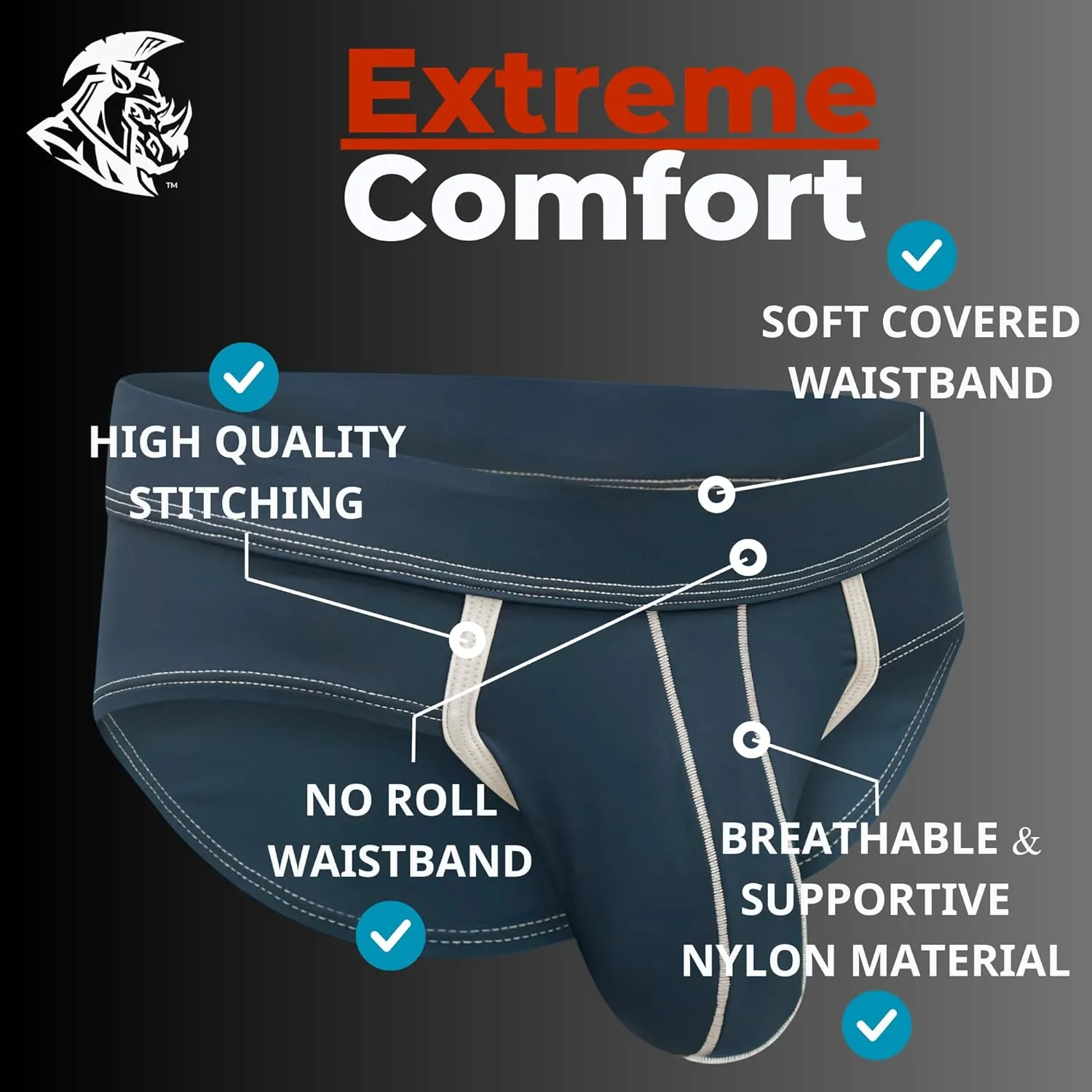 Real Men Bulge Enhancing Pouch Underwear for Men ?C 1 and 4 Pack Set - Nylon Sports Briefs ABCD Pouch