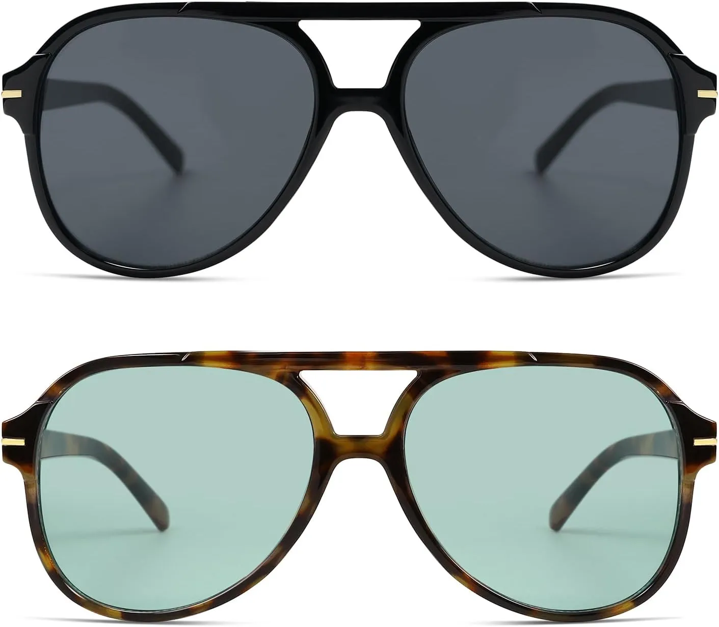 Retro Trendy Square Aviator Sunglasses Womens Mens 70s Classic Vintage Oversized Sun Glasses AR82174