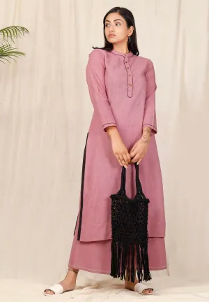 Set of 2: Purple kurta and purple pallazos