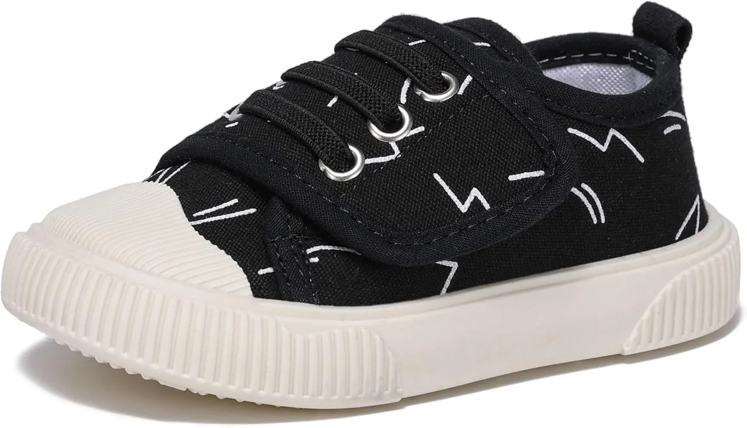 Toddler Boys and Girls Sneakers for Baby Kids Canvas Shoes Lightweight Slip on Walking Shoes