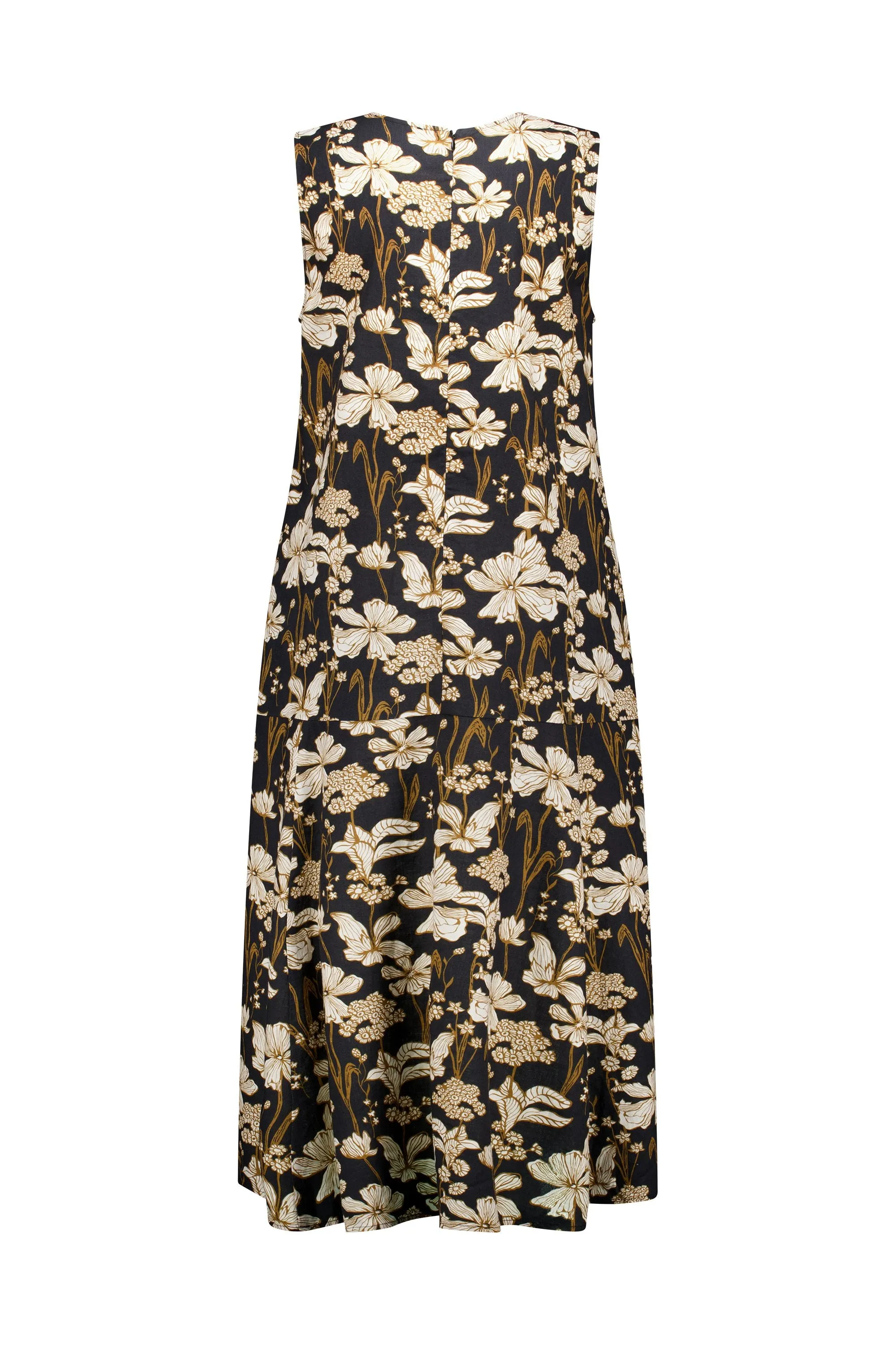 Vassalli - Printed Long Sleeveless Dress-Roma
