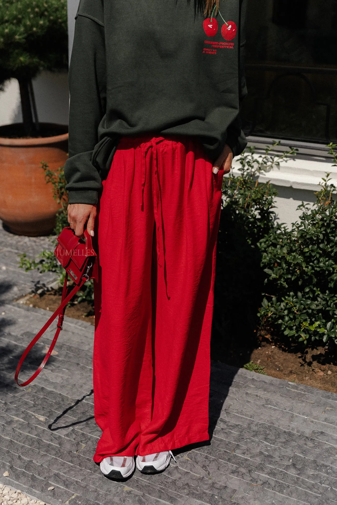 Wallis wide pants red