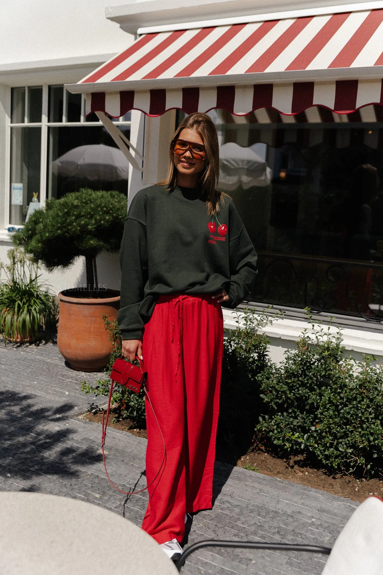 Wallis wide pants red