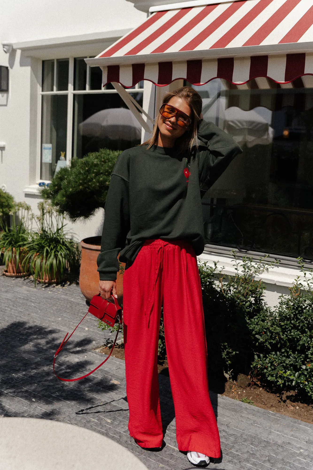 Wallis wide pants red