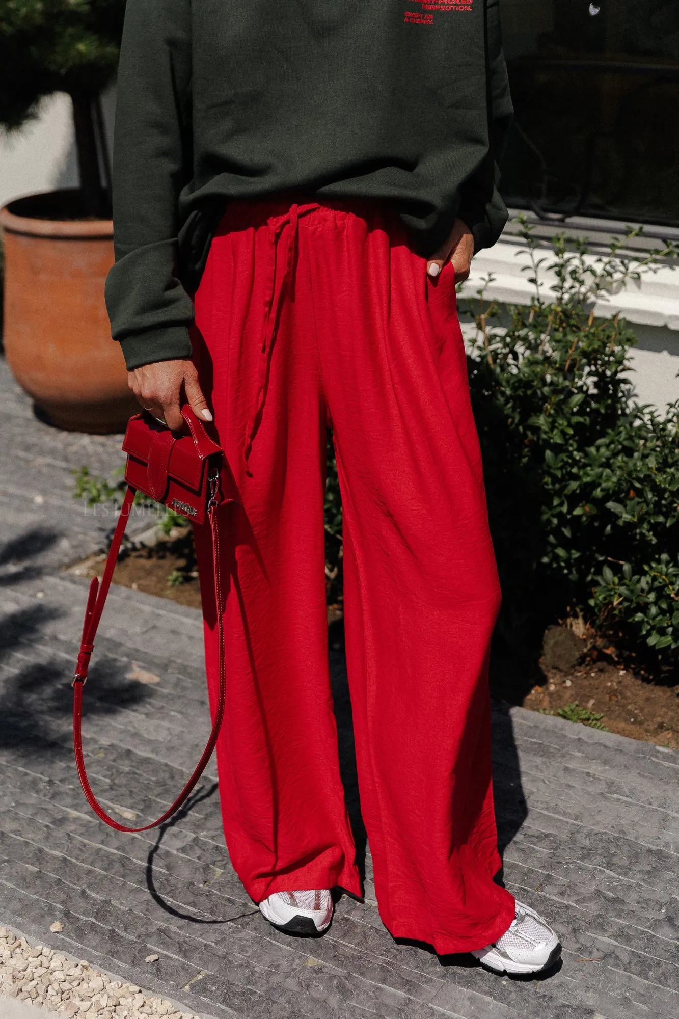 Wallis wide pants red