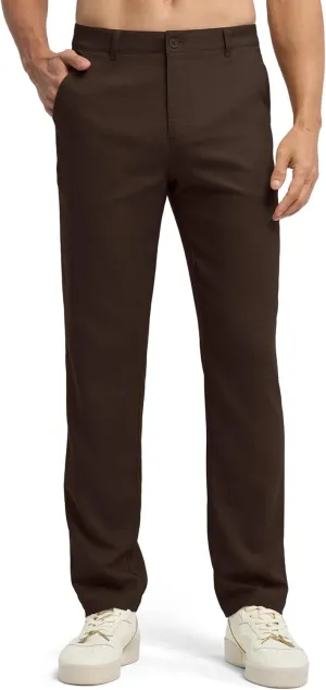 Willit Men's Linen Pants Casual Linen Dress Pants Beach Summer Lightweight Trousers 28" 30" 32"