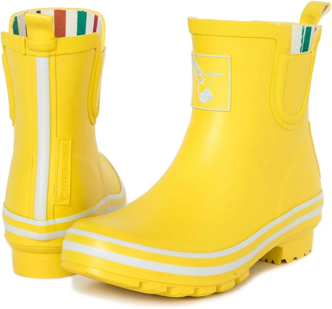 Women's Rain Boot Ankle Boots Meadow Wellies Garden Boot UK Brand