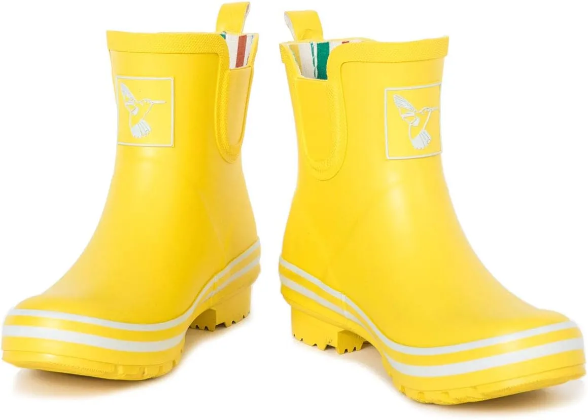 Women's Rain Boot Ankle Boots Meadow Wellies Garden Boot UK Brand