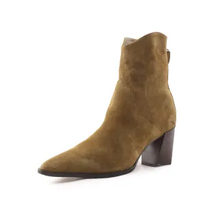 Zara Zipper Block Heels Ankle Boots | 100% Authentic Suede