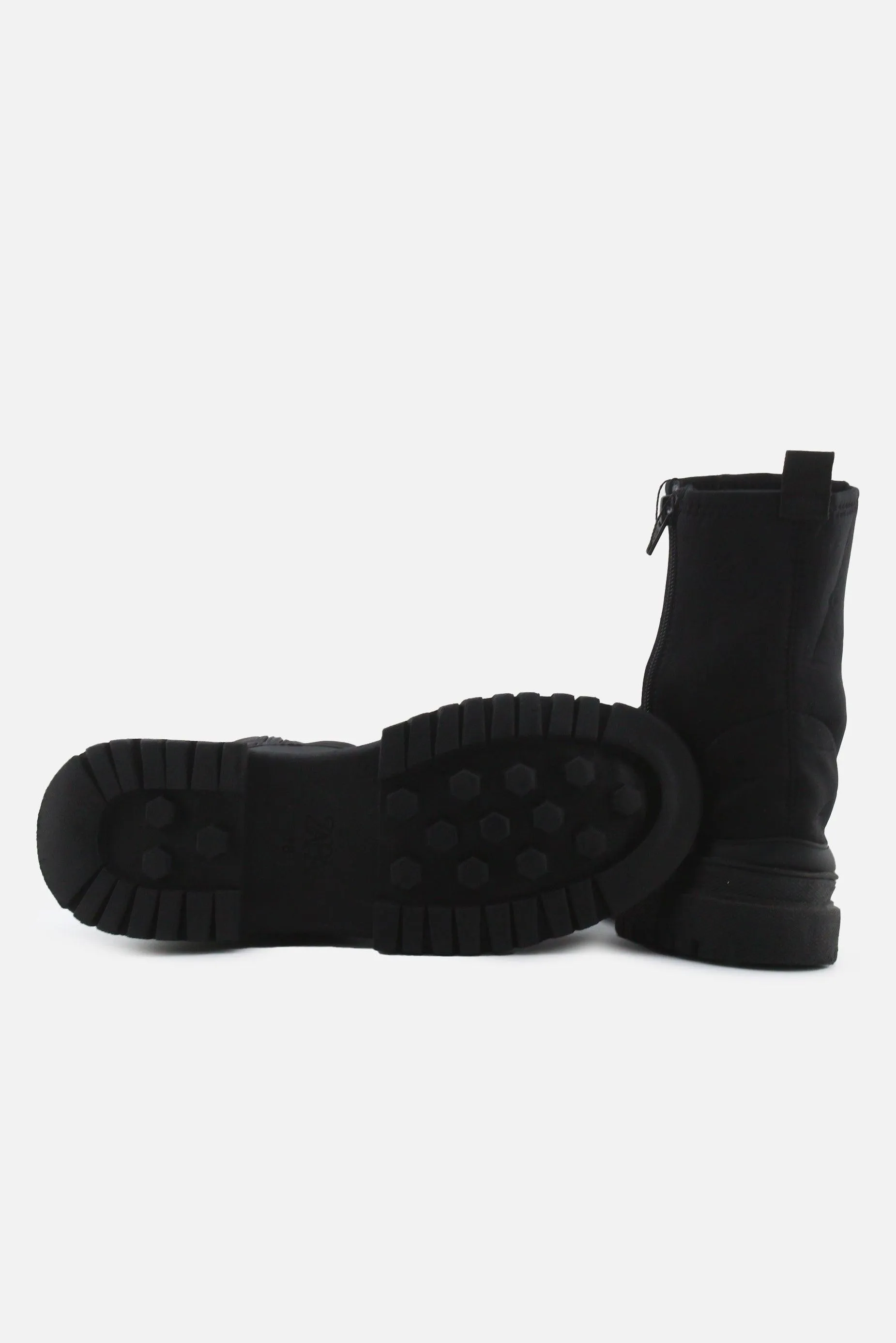 Zara Zipper Chelsea Ankle Boots | Textile