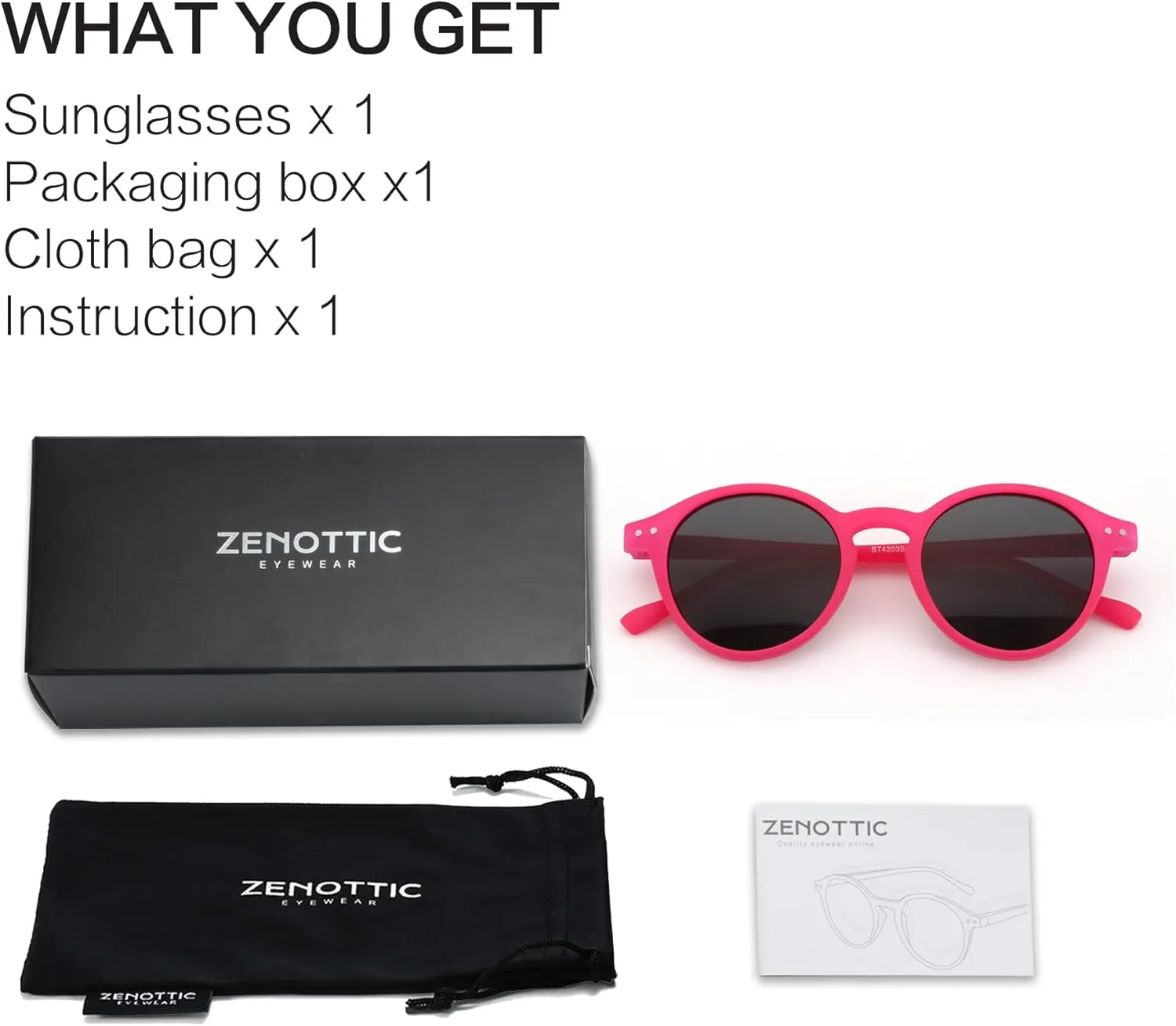 ZENOTTIC Polarized Round Sunglasses, Stylish Sunglasses for Men and Women Retro Classic, Multi-Style Selection